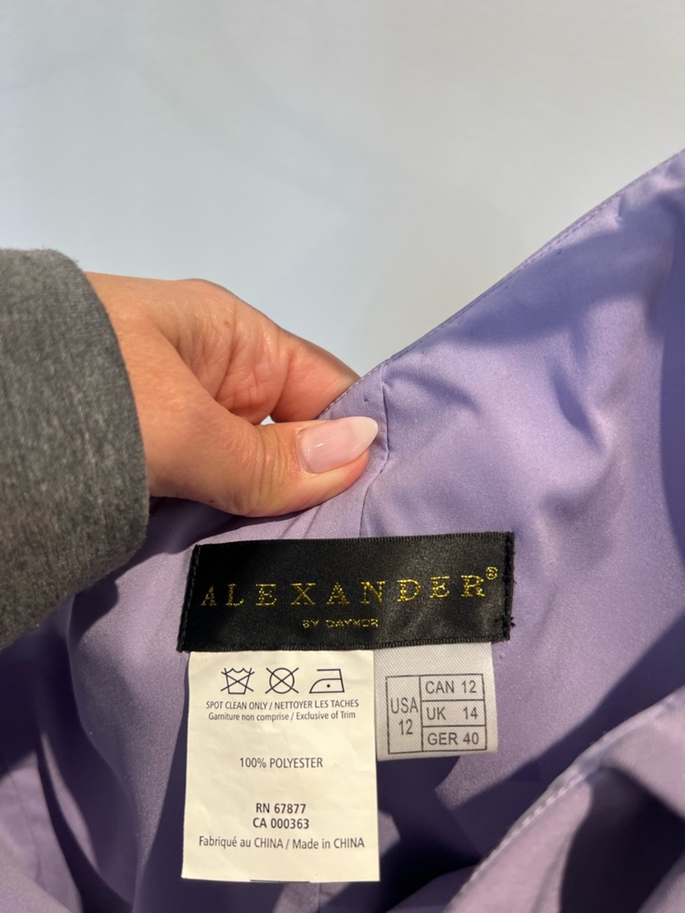 Lavender One-Shoulder Ruffle Cocktail Dress - Picture 3 of 4